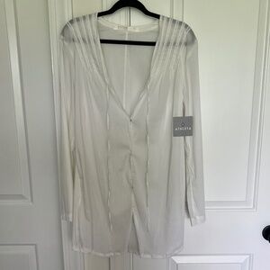 Athleta sheer swim cover-up, size Large, NWT!